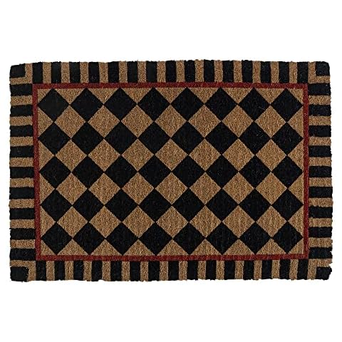 Entryways Handmade Estate Doormat - Check Please, 24"x36" Cover