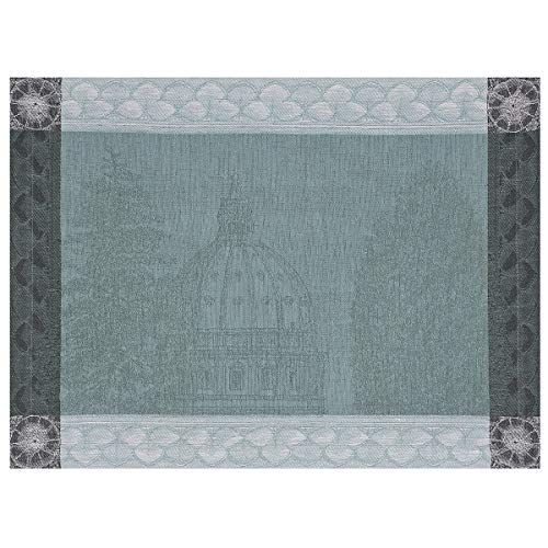 Le Jacquard Francais 25663 Lot de 2 Sets de Table Symphonie Baroque Fumee Lin 54 x 38 cm