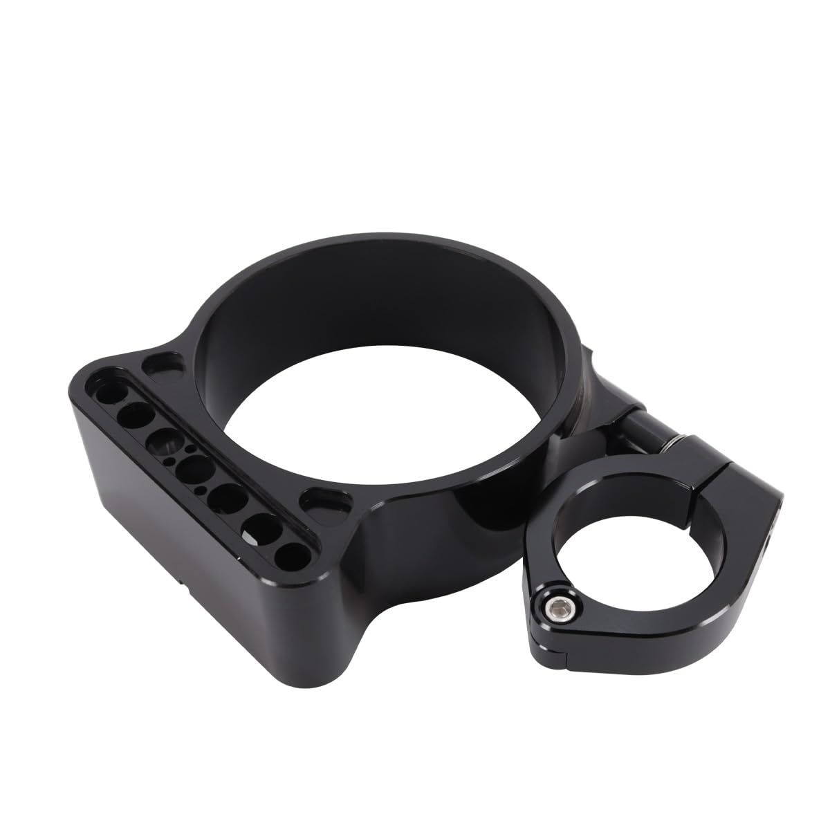 Support de relocalisation de compteur de vitesse latéral pour moto, couvercle de boîtier de jauge de kilométrage pour Harley Sportster XL 883 1200 1995-2013 (noir)