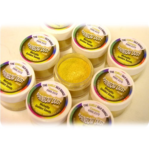 Rainbow DustEdible Sparkles Silk Metallic Golden Sands