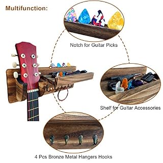 TTCR-II Accroche Guitare Mural,Support Guitare Mural Support de Guitare en Bois Porte Pied Guitare Mural pour Ukulélé… - Les Beatles, Paul McCartney, John Lennon, RIngo Starr, George Harrison TTCR-II Accroche Guitare Mural,Support Guitare Mural Support de Guitare en Bois Porte Pied Guitare Mural pour Ukulélé… – Image 2