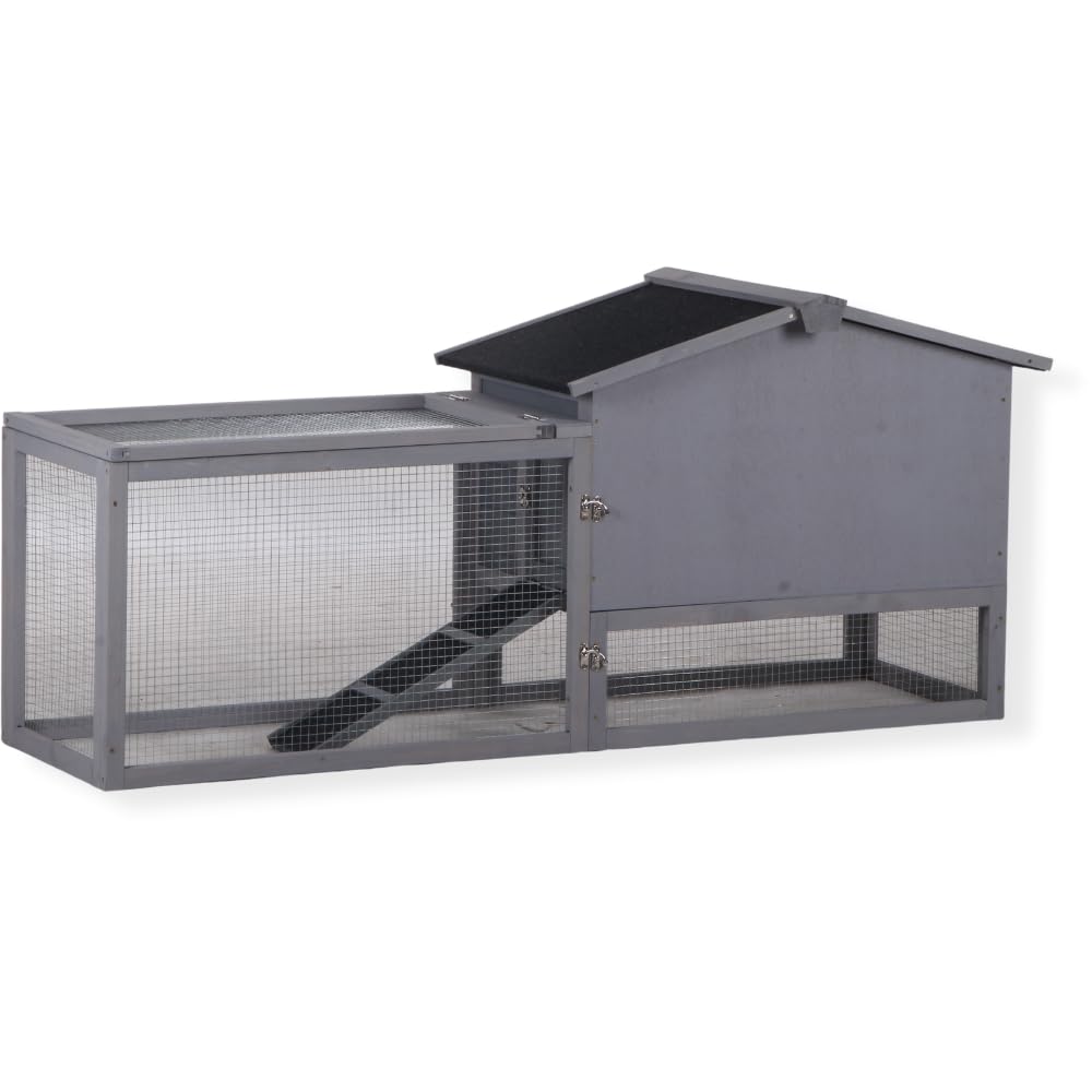 Topmast Conejera Sunshine - Con Ren - Para Exterior - Gris Lavado Madera 156 x 52 x 68 cm