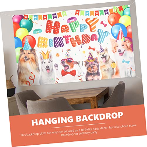 STOBOK Bandeira De Suspensão Do Tema Do Animal De Estimação Artigos Para Festa De Cachorro Decoração