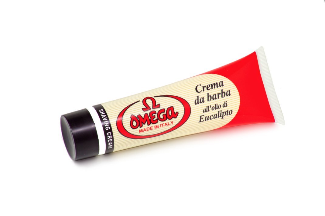 Omega Perma Brands Shaving Cream - Eucalyptus - 100 ml 3.5oz