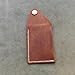 Handmade Slim Leather Business Card Holder, Minimalist Credit Card Wallet for Men and Women (Brown)