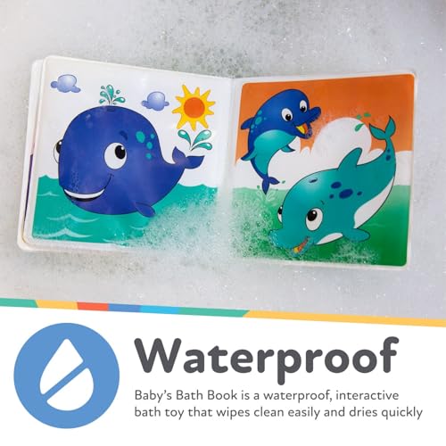 Image of Nuby Bath Fun Time Book with Water-Proof Pages and Surprise Squeaker, Early Education, 0 M+ (Prints May Vary)
