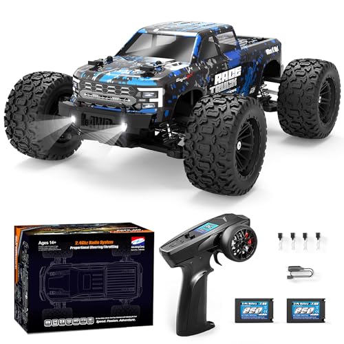 HAIBOXING Voiture télécommandée 18859E, 2,4 GHz 36 km/h Tout-Terrain 4WD RC Auto, RTR 1:18 Monstertruck Tout-Terrain avec 2 Batteries Camion Jouet pour...