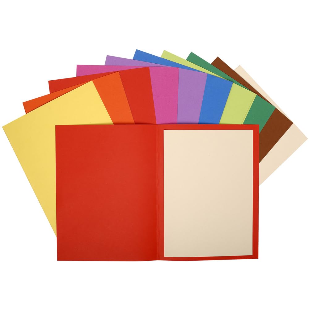Exacompta 160001E Cartelle Semplici, 24x32 cm, Multicolore