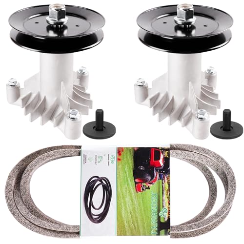 JSXDNWYJ 38 42 Inch Deck Rebuild Kit for Poulan Husqvarna Craftsman LT1000 LT2000 LTX1000 DLT3000 DYT400 Parts Spindle 130794 Pulley 153535 Belt 532144959