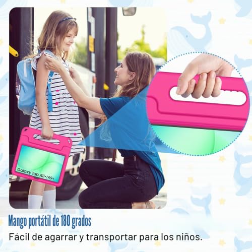 Funda infantil para Samsung Galaxy Tab A11+ y A9+ Plus de 11 pulgadas antishock con protector 6