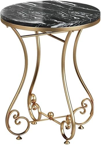 Comodini robusti nordici Tavolino da bar Tavolino creativo con piano in marmo e gambe robuste per soggiorno, camera da letto, piccolo spazio