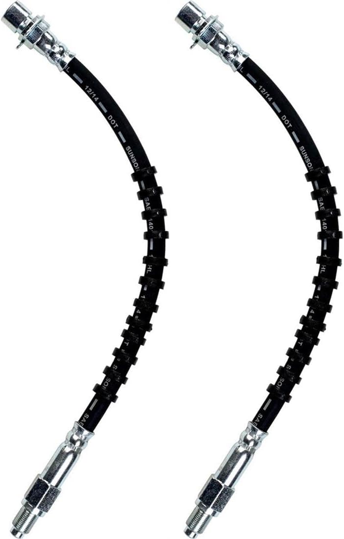Front Brake Lines Hoses - Automotive Replacement Brake Hoses Kit for Ford Mustang 4.2L 1980-1982, for Ford Thunderbird 3.8L 1982, for Mercury Marquis 3.3L 1983, for Mercury Cougar 3.8L 1982