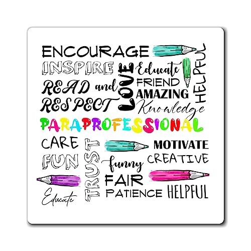 Humorvolle Paralegal Assistent Sanitäter Lehrer Neuheit Unterstützer Unterstützung Männer Frauen Magnete 7,6 cm × 7,6 cm