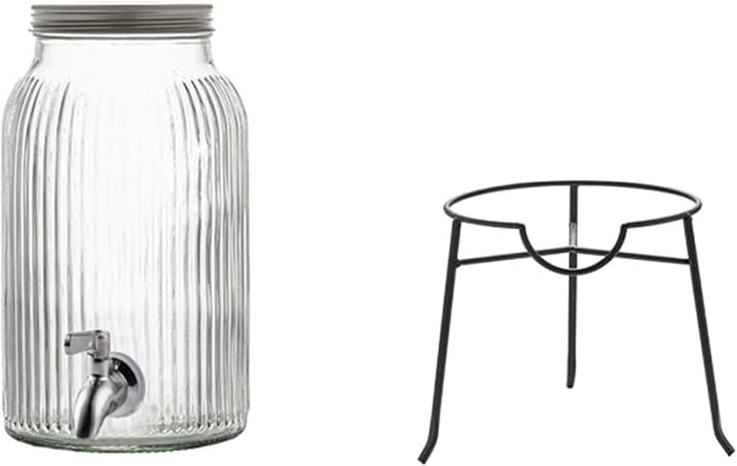 Bubble Wine Glass Bottle Bubble Wine Tank Wine Barrel Homemade Beverage Bottle Beer Barrel With Faucet Cola Barrel Container (Size : 5000ml)