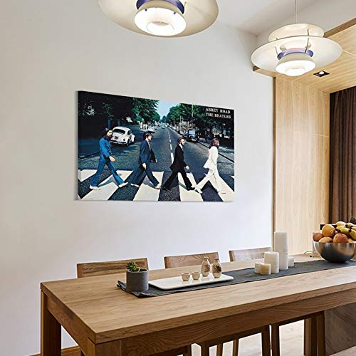LIULANG Poster Beatles Abbey Road – Impression sur toile – Décoration moderne pour chambre familiale – 40 x 60 cm - Les Beatles, Paul McCartney, John Lennon, RIngo Starr, George Harrison LIULANG Poster Beatles Abbey Road - Impression sur toile - Décoration moderne pour chambre familiale - 40 x 60 cm – Image 4