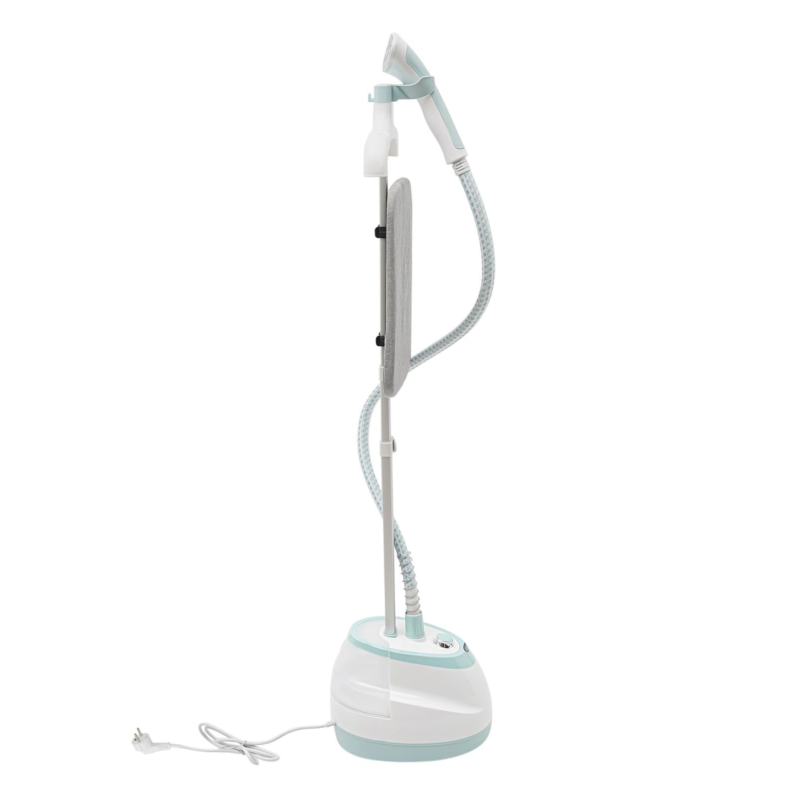 Stehender Dampfgarer 1800W Höhe der Teleskopstange verstellbar Professional Stand Dampfbügler mit 1.6L Wassertank Garment Steamer Professioneller Dampfgarer mit 1* Handschuh 10 Dampfstufen