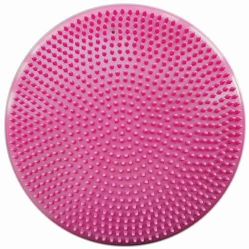 Image of AppleRound Inflated Wobble Cushion with Hand Pump, Air Stability Board (Extra Thick), Core Balance Disc for Adults, Sensory Wiggle Seat for Kids, Flexible Seating for All Age, 13.5in / 34cm Diameter