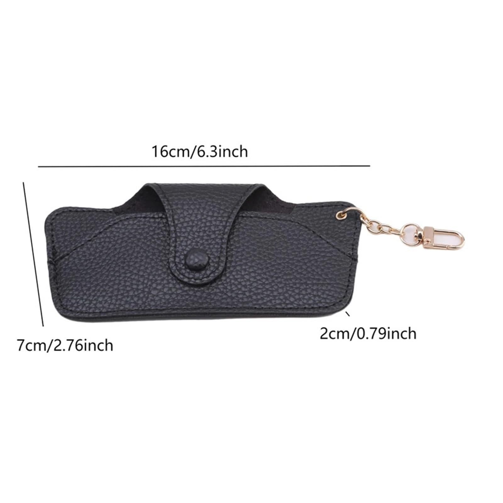 Sonnenbrillen etui Tragbare Handgefertigte Retro-Brillentasche Aus PU-Leder Mit Trageband Und Einfacher Aufbewahrungsbox für Stilvoll Tragbar