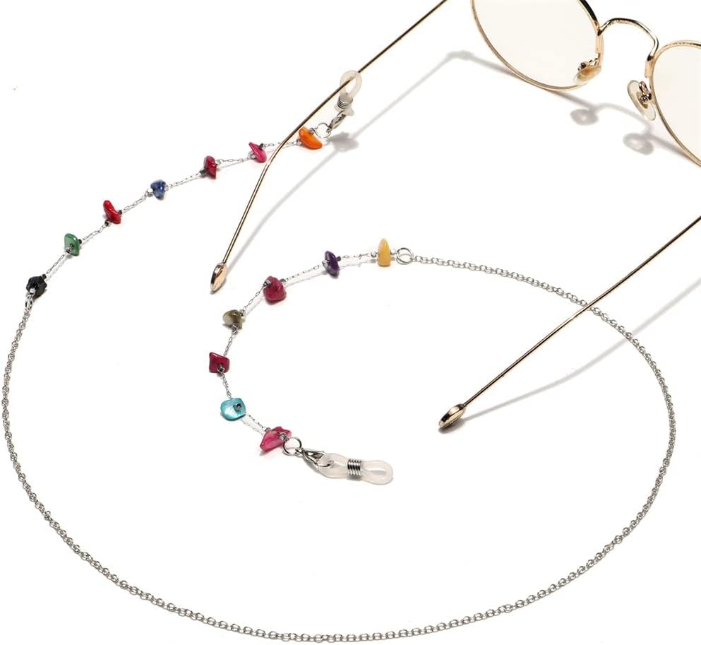 Seven colors mixed color stainless steel glasses rope not easy to lose lanyard eyeglasses chain