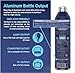 NANO FIT WATER - All Natural Oxygen Infused Bottle Water, 9.5+ pH Alkaline Still Drinking Water, 100% Recyclable Aluminum Bottle, 16 Oz (12 Pack)