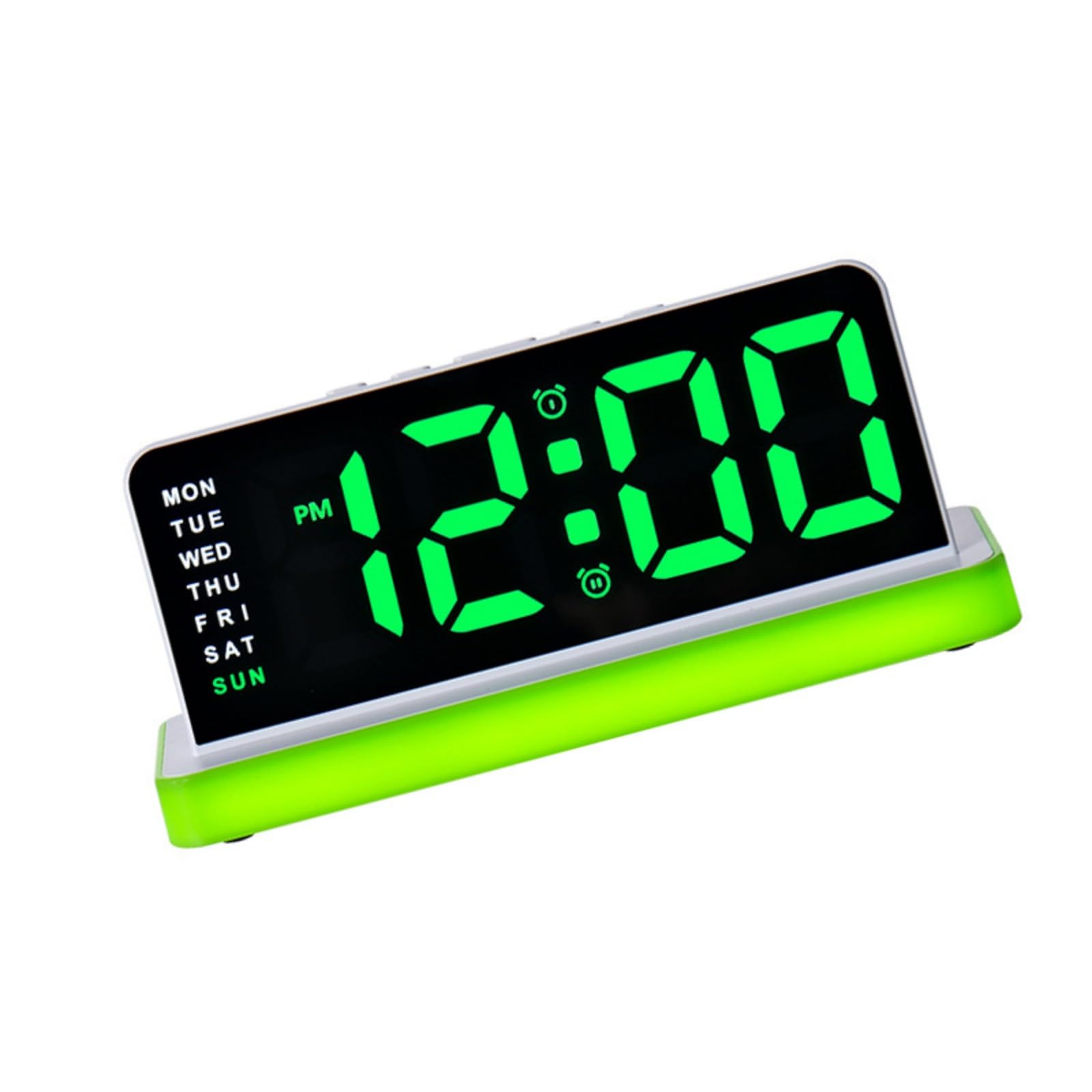carotoe LED Digital Alarm Clock with 3 Brightness Dimmer Alarm Sound Electric Desk Clock for Bedroom Living Room Bedside LED Digital