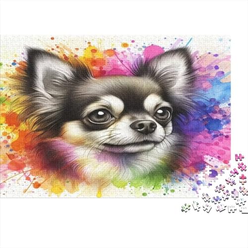 Puzzle de perro de 1000 piezas de papel, el regalo original para adultos amantes del arte