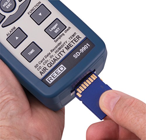 REED Instruments SD-9901 SD Series Indoor Air Quality Meter, Datalogger (O2, CO2, CO, Temp/RH)