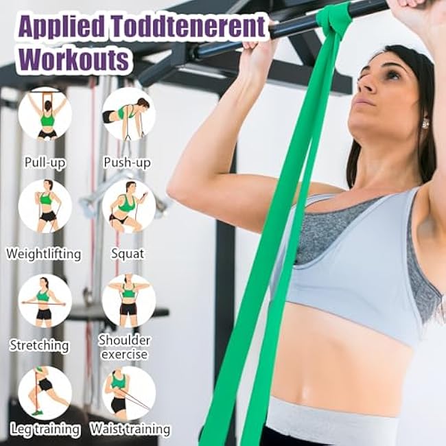 5Pcs Resistance Bands, Pull Up Assist Bands, Exercise Bands, Workout Bands, Resistance Bands Set Fitness, Training, Stretching, Physical Therapy for Men Women