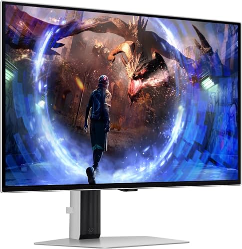 Image of Samsung Odyssey OLED G6 27 inch QHD Gaming Monitor 360Hz Display with Anti-Glare, Flicker Free, VESA Mount (100mm), HDMI, Displayport & Dockztorm USB Port Expander, Silver Color (LS27DG602SNXZA) 2 Pack