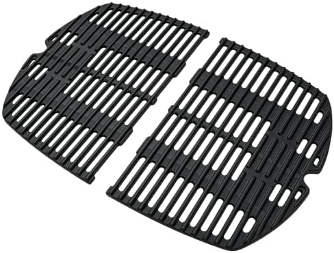 7645 Gusseisen Grillrost für Weber Q200, Q220, Q260, Q2000, Q2200, Q2400 | 27,3 x 38,8 cm Grill Rost für 65811 Weber Baby-Q 200 Series Zubehör Gasgrill Propane, Passgenau Antihaftb