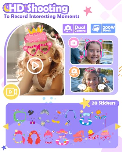 image for Sueseip Kids Phone Toys for Girls Ages 5-7, Christmas Birthday Gifts f