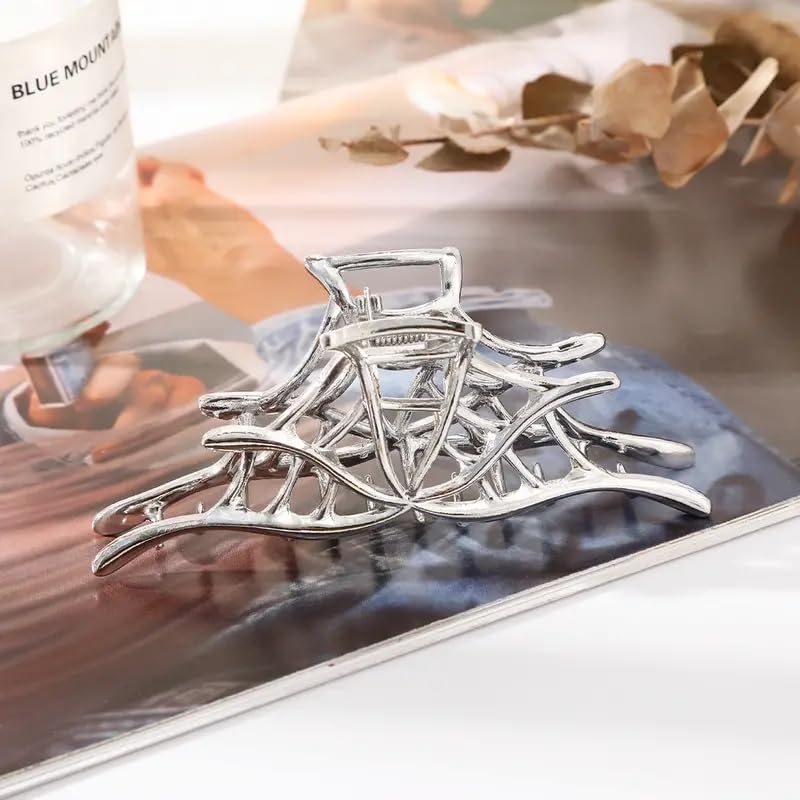 Miniatura 2 de Pinzas para el cabello de Halloween, pinzas de metal plateadas para cabello grueso o fino para mujeres, accesorios para el cabello de Halloween,