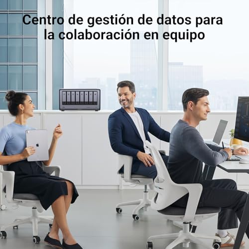 UGREEN NASync DXP8800 Plus, NAS de Escritorio de 8 bahías + Carcasa M.2 NVMe, CPU Intel i5 1235u de 10 núcleos, 8 GB de RAM DDR5, 2 Ranuras 10 GbE, 2 Ranuras M.2 NVMe, HDMI 8K (sin Disco)