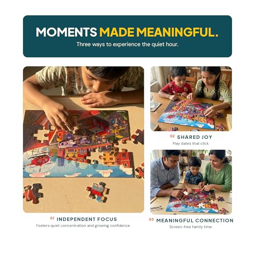 Image of Emergency Vehicles Jigsaw Puzzle | 48 Pieces | Ages 4, 5, 6, 7 Years | Premium Montessori Toy & Quiet Time Activity | Birthday Gift or Return Gift for Kids