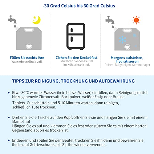 Yosemy 3pezzo Contenitori Pieghevoli per Acqua,10L...