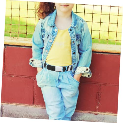 2pcs Magnetic Buckle Waist Belt for Elastic Adjustable Waistband Boys Stretch Decorative Accessory Lightweight Rubber Nylon Material3