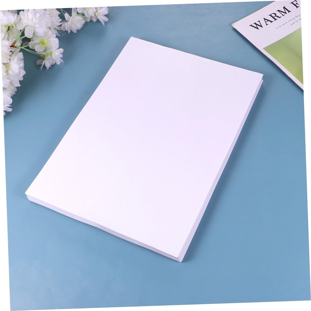 NOLITOY 100 Blatt Weißes A4-Trennpapier Doppelseitig Antihaftbeschichtet für Home Office und Handkonto Ersatzpapier für Diamant Malerei (Weiß)