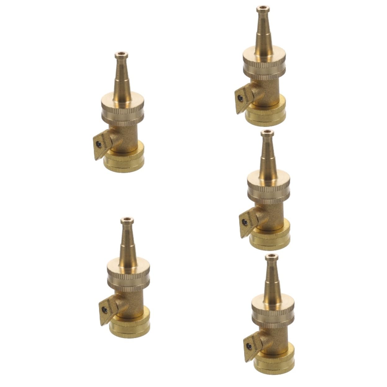 BESTonZON 5 Ensembles Robinet à Boule Laiton pour Irrigation Arrosage Compatible Tuyau Arrosage Débit Eau