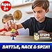 Power Your Fun Turbo Tops Mini Car Spinning Tops for Kids - 2pk Mini Gyro Battling Tops, Small Party Favors for Kids (Cars)