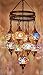 DEMMEX (Customizable Globes) 2019 Hard-Wired or PLUGIN 1,3,5,7,9 Globes Chandelier Lights Turkish Moroccan Mosaic Ceiling Hanging Pendant Chandelier Light Lighting (9 Globes Hardwired, 41