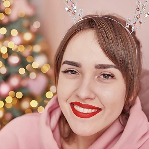 Beaupretty 2 unidades de metal de rena chifres de natal bandas de cabelo da moda acessórios