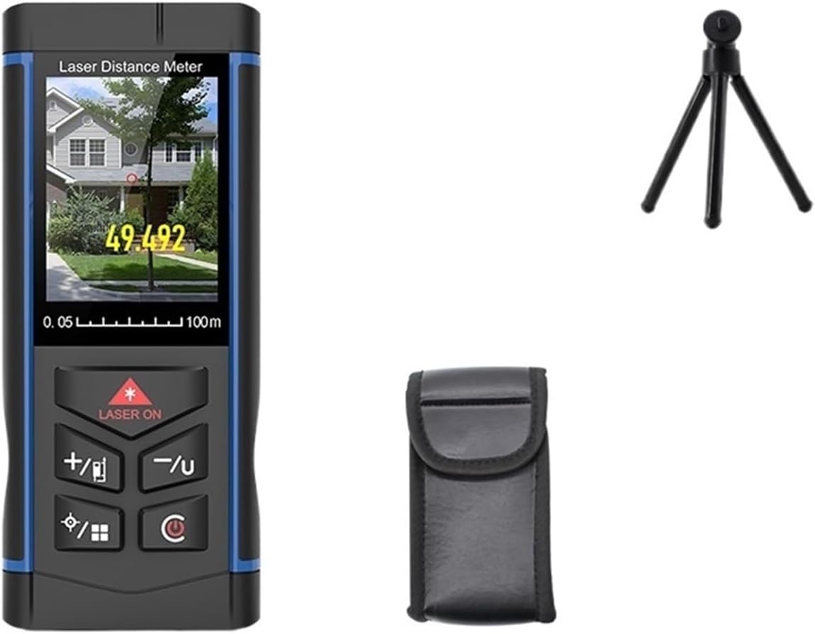 Rangefinder Camera Function, Color Screen, Voice Broadcast, 100m, 150m, 200m Portable Range Meter Industrial Construction Distance Measurer