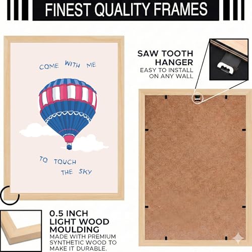Image of BLINKART Travel Art Aesthetic Modern Art Walls With Frame | Natural Wood Texture | Living Room Bedroom Office Wall Decoration | Poster Home Decor Frames Wall Bedroom | 12x8 Inches (D582)