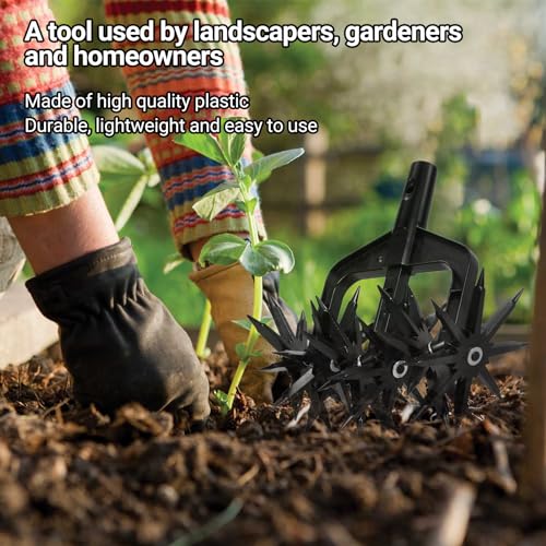 Herramienta rotativa para cultivar suelo de jardín miniatura 5