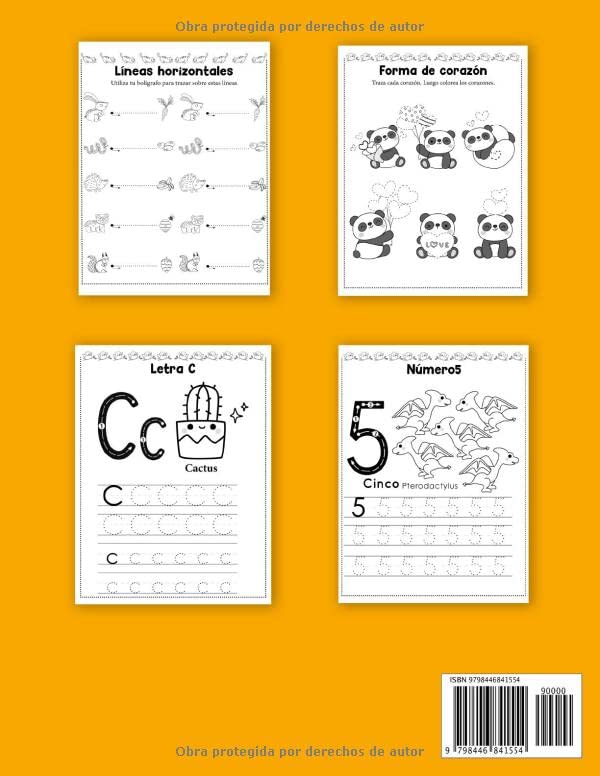 Miniatura 2 de Cuaderno Para Aprender A Trazar de 2 a 7 años Libro De Control Del Bolígrafo Y Trazado Para Niños. Domina El Bolígrafo, Traza Las Letras Abc, Los