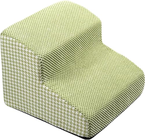 ウェーブペット階段 - 調節可能な傾斜の犬用登山用はしご。高齢の犬や関節に問題のある犬に適しており、快適なベッドとソファ体験を提供し、小型・中型犬に適しており、軽量で耐久性があります。 (2階,グリーン)