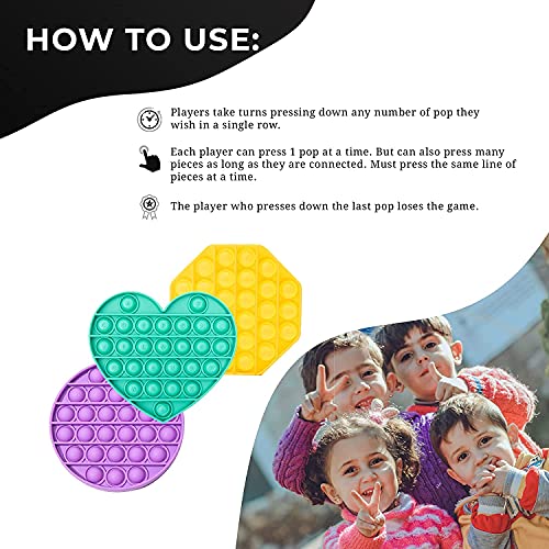 Image of pop it Fidget Toys, pop it Fidget Toy Set | pop its Fidget Toys, Fidget Toys pop it Rainbow, pop it Toy, | poppit Fidget Toy, Rainbow pop it, Push pop Bubble Fidget Toy (Three Colors)