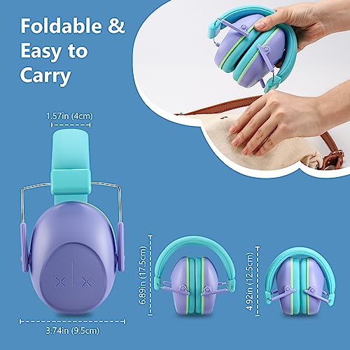 Image of ProCase Kids Noise Cancelling Headphones Ear Hearing Protection, Purple