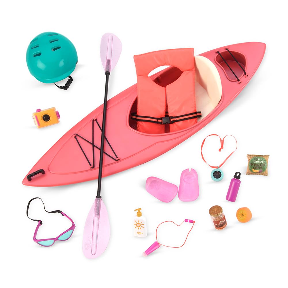 Our Generation by Battat- Kayak Adventure Set- Toy, Doll, Clothes & Accessories for 18" Dolls- for Age 3 Years & Up