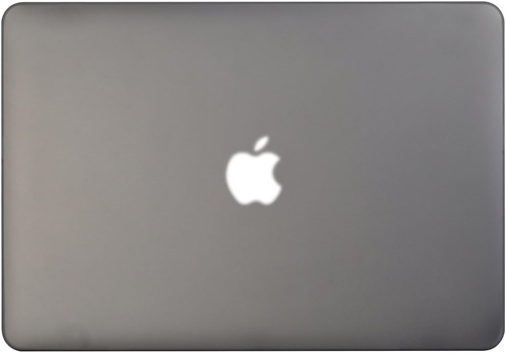 SamuraYi - 3 in 1 Translucent Hard Case Cover & Silicon Keyboard Cover & Microfiber Cleaning Cloth for 13-inch MacBook Air 13.3" (Model: A1369 and A1466), Gray A13GY3